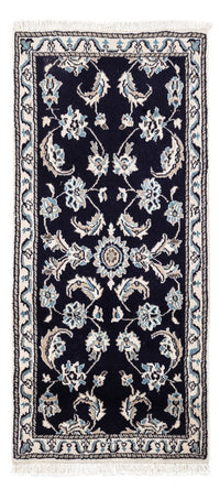 Tapis persan - Nain - 142 x 66 cm - bleu foncé