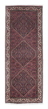Tapis de couloir Tapis persan - Bidjar - 208 x 74 cm - bleu foncé