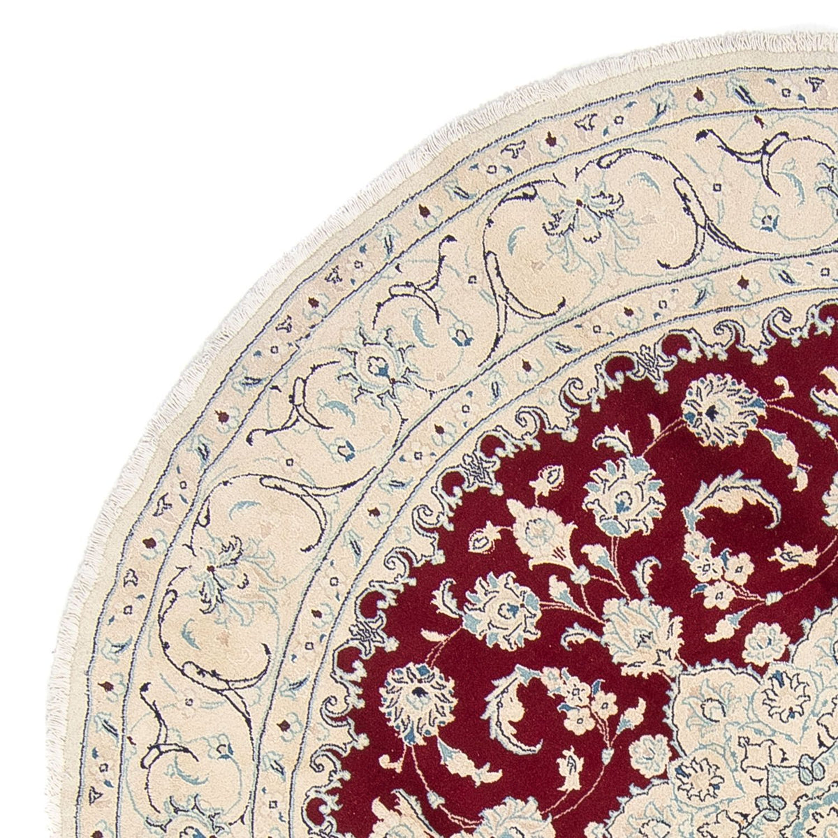 Perserteppich - Nain 245 x 245 cm - dunkelrot