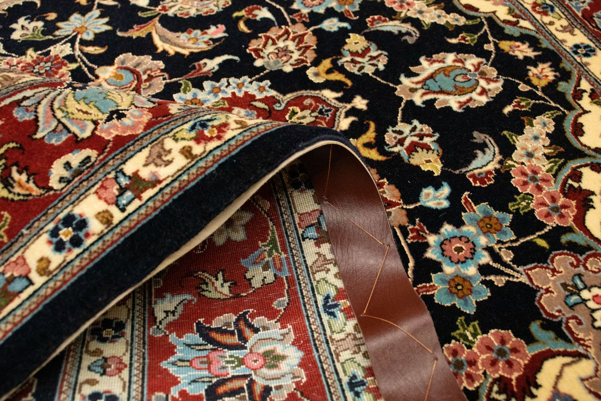 Perserteppich - Ghom 151 x 105 cm - schwarz