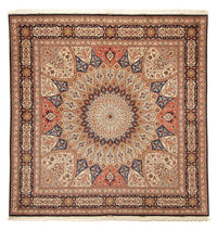 Tappeto Persero - Tabriz - Reale quadrato  - 253 x 250 cm - marrone chiaro
