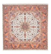 Tapis persan - Tabriz - Royal carré  - 300 x 298 cm - beige