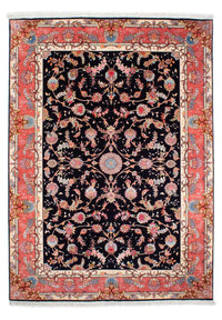 Tapis persan - Tabriz - Royal - 238 x 172 cm - bleu foncé