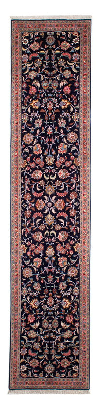 Tappeto corsia Tappeto Persero - Tabriz - Reale - 298 x 65 cm - blu scuro