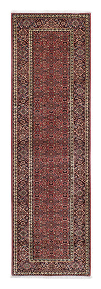 Tapis de couloir Tapis persan - Bidjar - 298 x 85 cm - rouge foncé