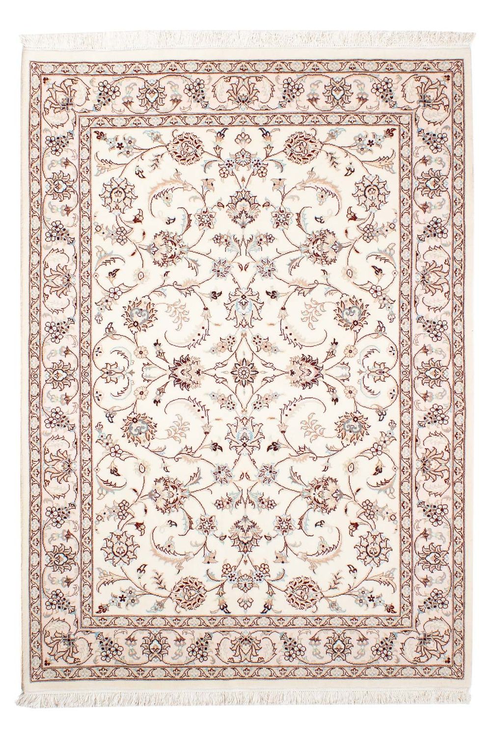 Perserteppich - Nain - Royal 196 x 137 cm Teppich Wohnzimmer