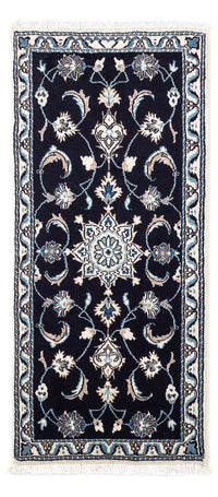 Tapis persan - Nain - 142 x 62 cm - bleu foncé