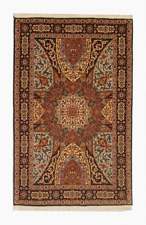 Perserteppich - Täbriz - Royal 154 x 98 cm Teppichbrücke