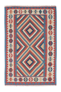 Tappeto Kelim - Orientale - 183 x 124 cm - blu