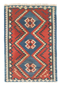 Tapis Kelim - Oriental - 156 x 98 cm - rouille