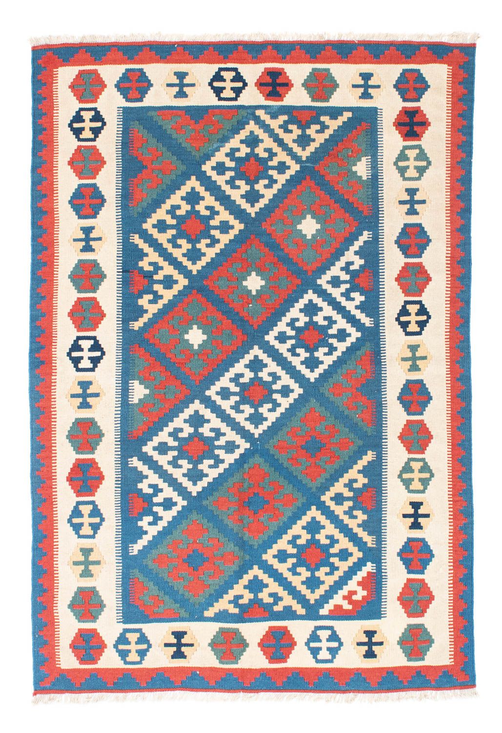 Kelim Teppich - Oriental 177 x 122 cm - blau