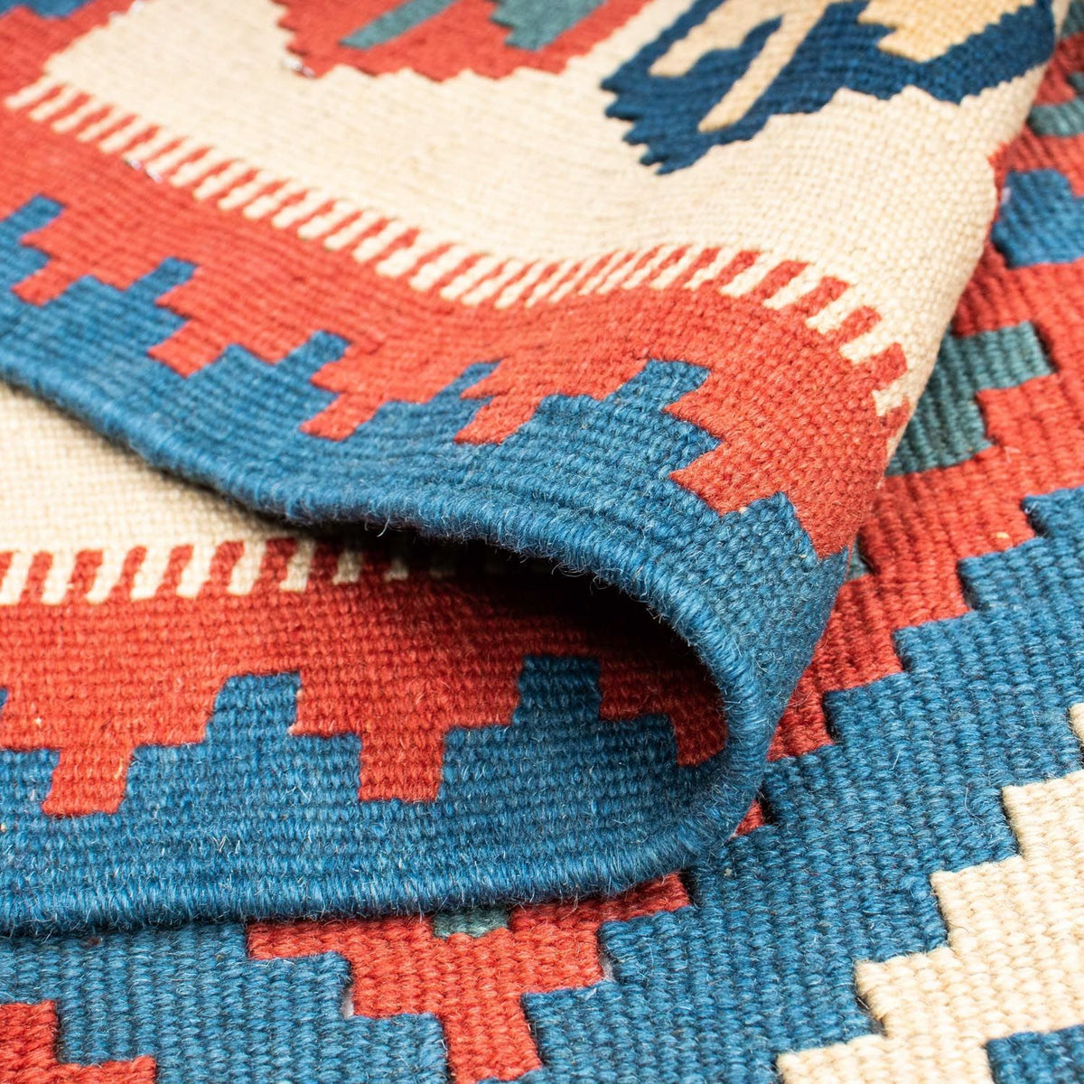 Kelim Teppich - Oriental 177 x 122 cm - blau