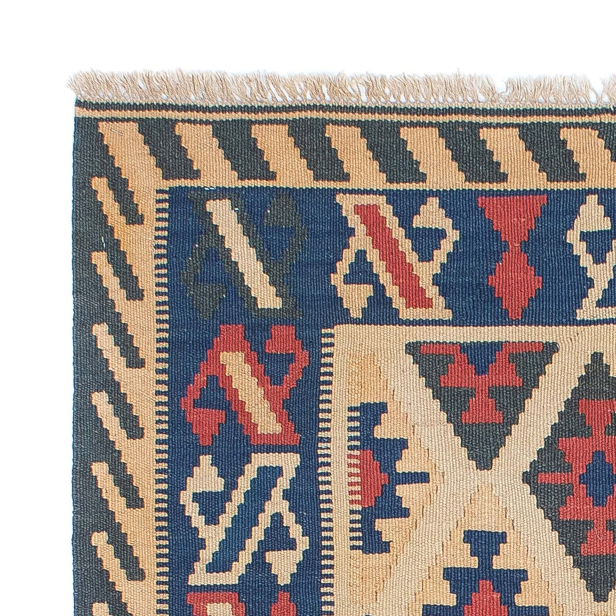 Kelim Fars Teppich 105x147cm - mehrfarbig