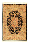 Tapis de Tabriz - 50 rangs Tapis 103x151cm - Tapis persan - noir - Rectangle / Noir / 103 x 151 cm Rectangle