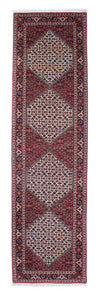 Tapis de Bidjar Tapis 82x300cm - Tapis persan - rouge - Tapis de couloir / Rouge / 82 x 300 cm Tapis de couloir