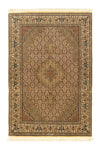 Tapis de Tabriz - 50 rangs Tapis 104x156cm - Tapis persan - marron clair - Rectangle / Marron clair / 104 x 156 cm Rectangle