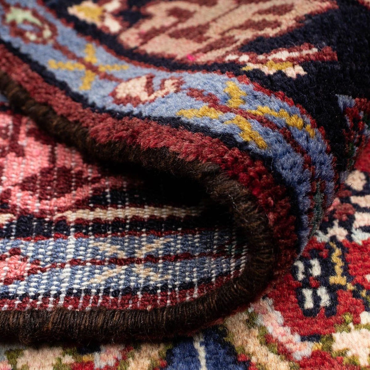 Perserteppich - Nomadic 130 x 83 cm - dunkelrot