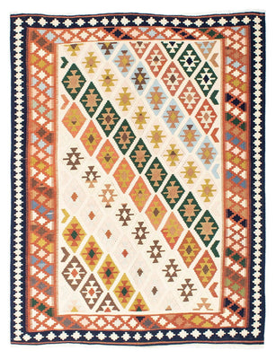 Kelim Teppich - Oriental 203 x 155 cm - beige
