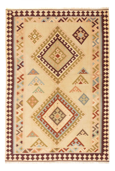 Kilim de Fars Tapis 150x216cm - beige clair