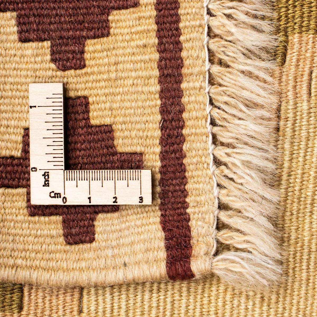 Kelim Teppich - Oriental 216 x 150 cm - hellbeige