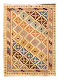 Tapis Kelim - Oriental - 190 x 142 cm - marron clair