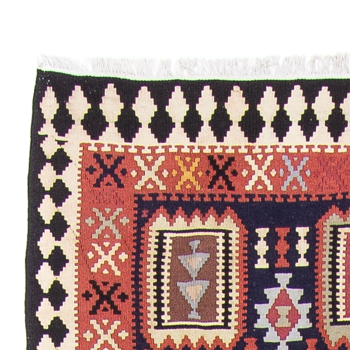 Kelim Fars Teppich 382x102cm