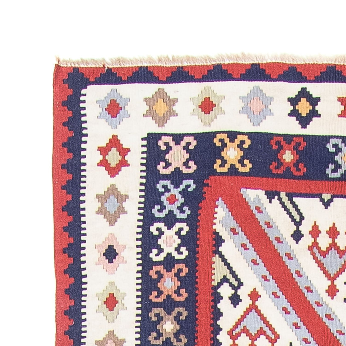 Kelim Fars Teppich 100x384cm - mehrfarbig