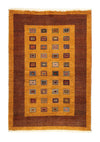 Loribaft Tappeto 102x150cm - Perserteppich Wollteppich - Rettangolo / Oro / 102 x 150 cm Rettangolo