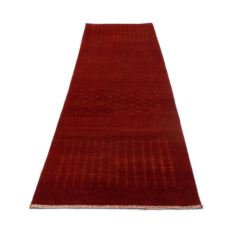 Gabbeh Teppich - Loribaft Indus 307 x 80 cm - rot