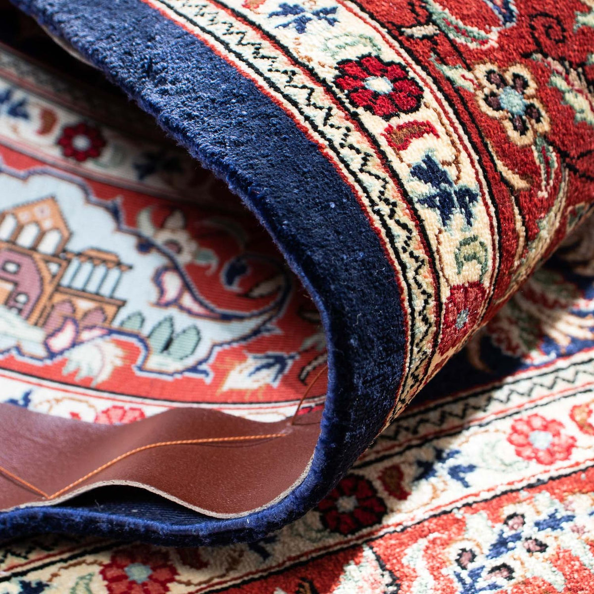 Perserteppich - Ghom 118 x 80 cm - dunkelblau