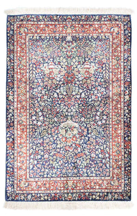 Tapis persan - Ghom - 120 x 78 cm - bleu foncé