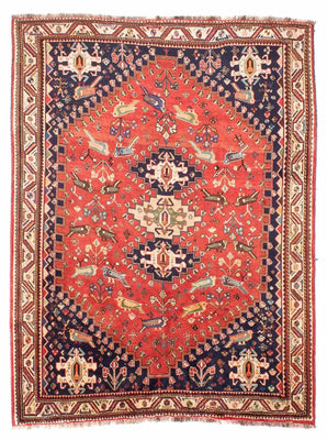 Perserteppich - Nomadic 257 x 205 cm - rot