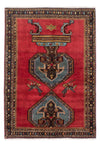 Tapis de Chiraz Tapis 134x192cm - Tapis persan - rouge foncé - Rectangle / Rouge foncé / 134 x 192 cm Rectangle