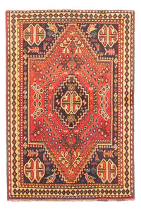 Tapis persan - Nomadic - 144 x 96 cm - rouge