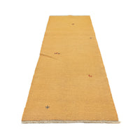 Tapis de couloir Tapis Gabbeh - Persan - 278 x 80 cm - or
