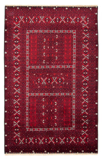 Tappeto Turkaman - 246 x 157 cm - rosso scuro