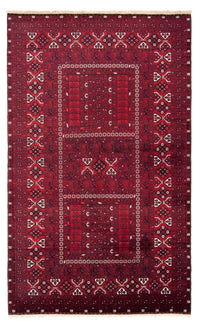 Tappeto Turkaman - 252 x 160 cm - rosso scuro