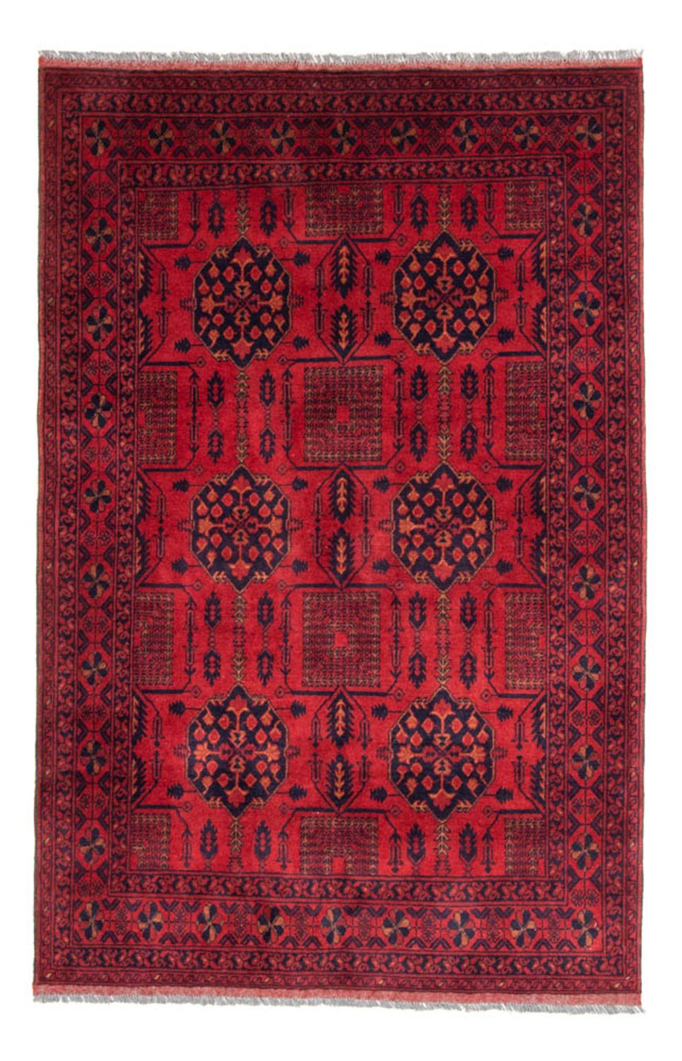 Afghan Teppich - Kunduz 196 x 130 cm - rot