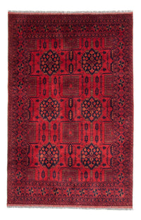 Tapis afghan - Kunduz - 196 x 130 cm - rouge