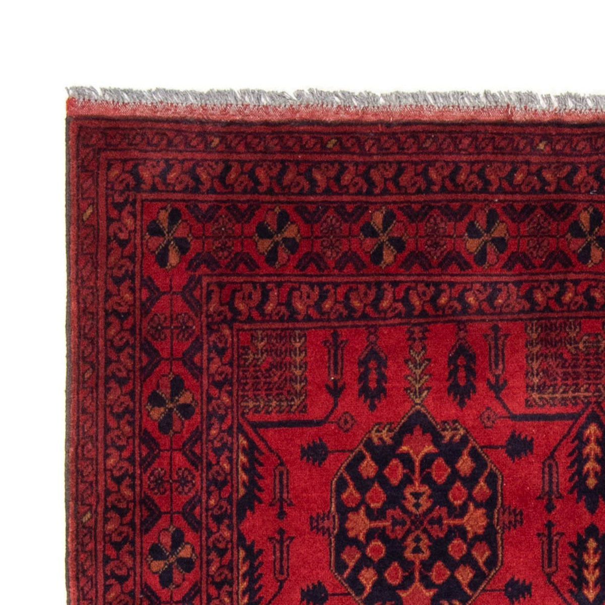 Afghan Teppich - Kunduz 196 x 130 cm - rot