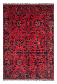 Tapis afghan - Kunduz - 193 x 129 cm - rouge