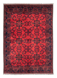 Tapis afghan - Kunduz - 184 x 127 cm - rouge