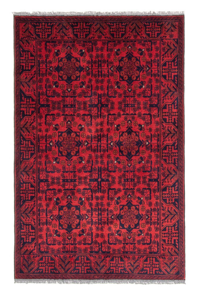 Afghan Teppich - Kunduz 186 x 126 cm - rot
