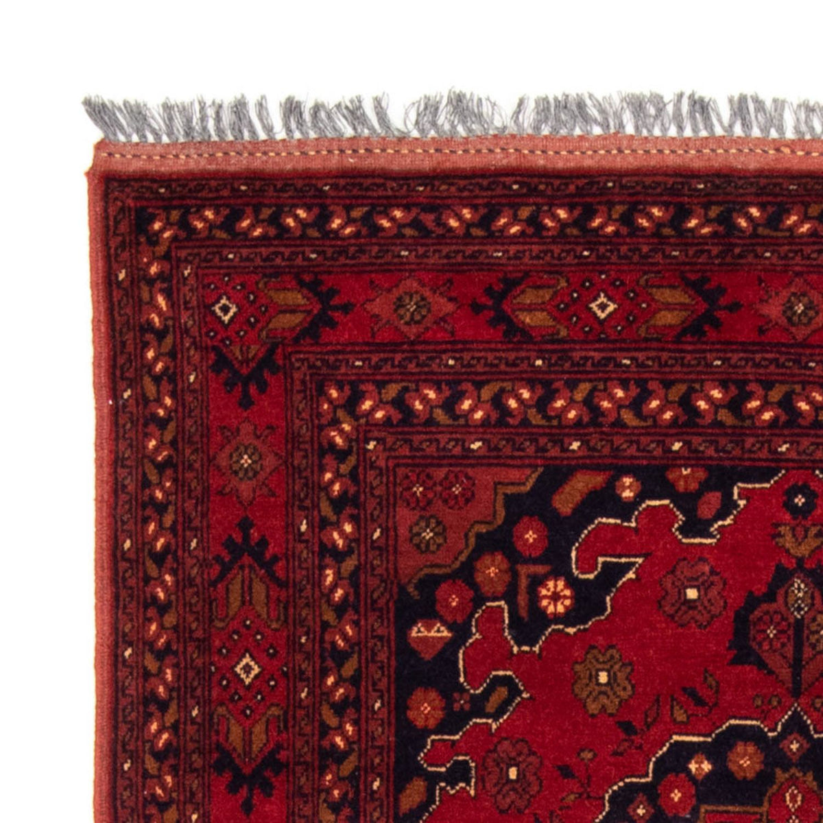 Afghan Teppich - Kunduz 200 x 120 cm - rot