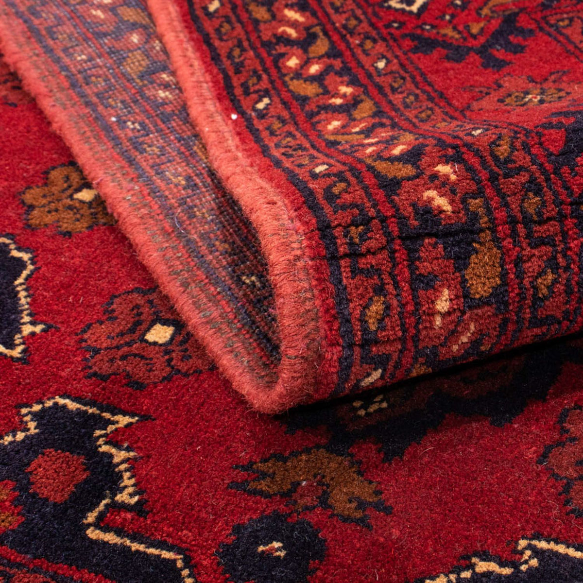 Afghan Teppich - Kunduz 200 x 120 cm - rot