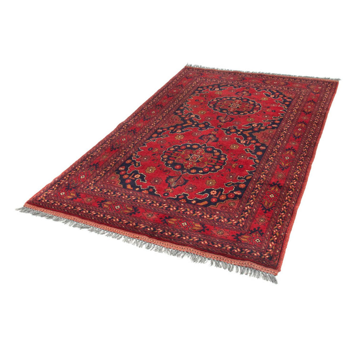Afghan Teppich - Kunduz 200 x 120 cm - rot