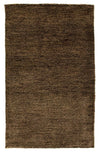 Tapis Gabbeh indien Tapis 62x100cm - Tapis en laine - Rectangle / Marron foncé / 62 x 100 cm Rectangle