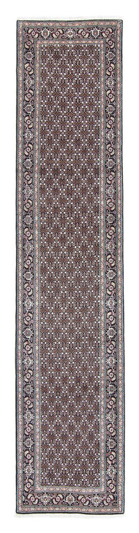 Tappeto corsia Tappeto Persero - Tabriz - 391 x 76 cm - grigio