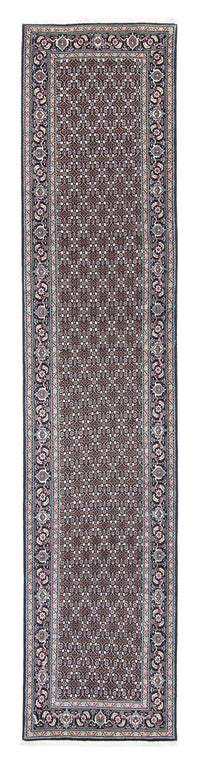 Tapis de couloir Tapis persan - Tabriz - 389 x 74 cm - gris