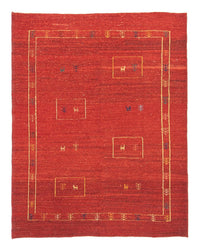 Tapis Gabbeh - Persan - 190 x 150 cm - rouge